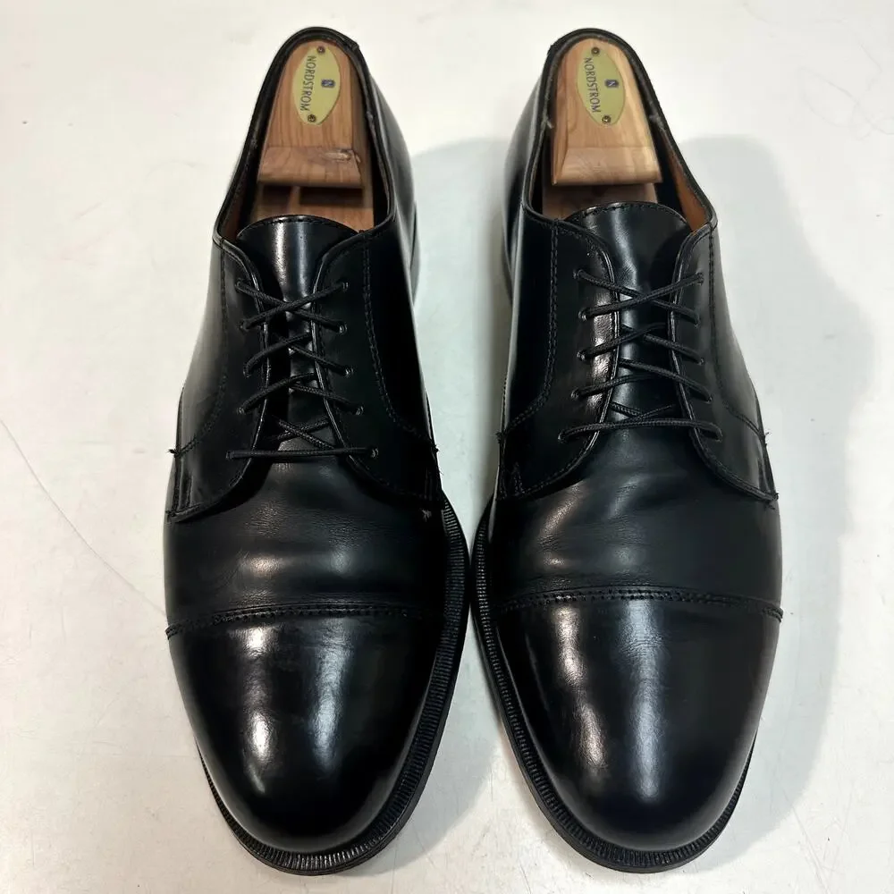 VGUC Rancourt & Co x Cole Haan Cap Toe Derby Black Calf Maine USA 11 Wide E